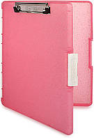 Папка-кейс Dexas Slimcase-2 A4 32x24 рожевий з блисками (3517-217GD)