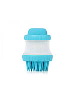 Щітка для тварин Dexas Scrubbuster силіконова із ємністю для шампуню блакитний (PW73022-2194)