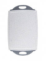 Дошка для нарізки Dexas PolyFiber® Coconut Board з ручками 25х18 білий із сірим (437-PC32-430)