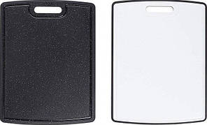 Двостороння кухонна антиковзка дошка Dexas PolyDuO Grippboard ПоліДуо L 37х28 см Граніт/Білий (251-32-50-25)