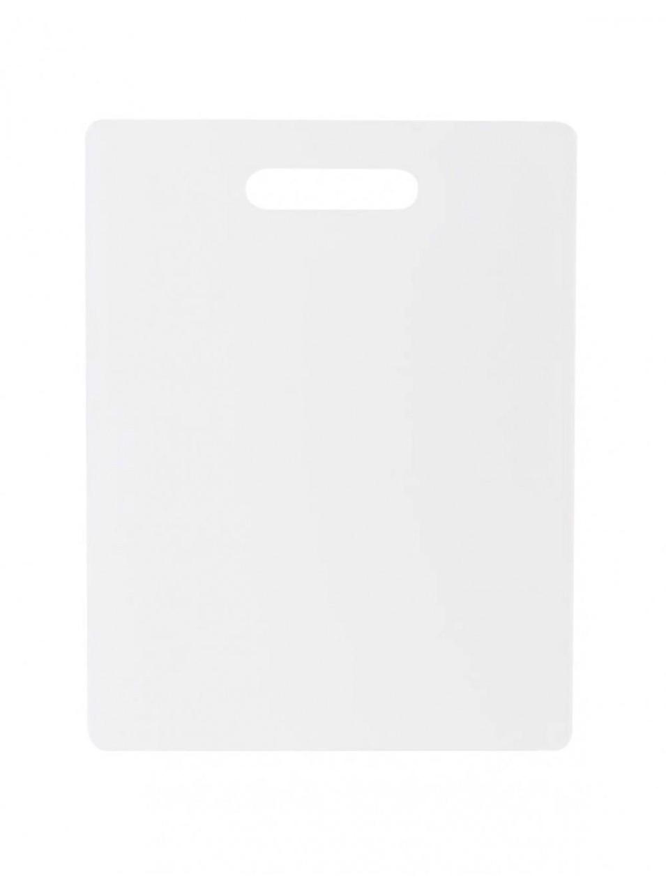 Кухонна дошка професійна Dexas Polysafe з маркуванням NFS двостороння з ручкою 28x22 білий (401-133)