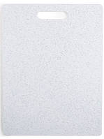 Кокосова дошка для нарізки Dexas PolyFiber Coconut Board EVOLV Поліфібер 37х28 см Біла з чорним (451-PC32)