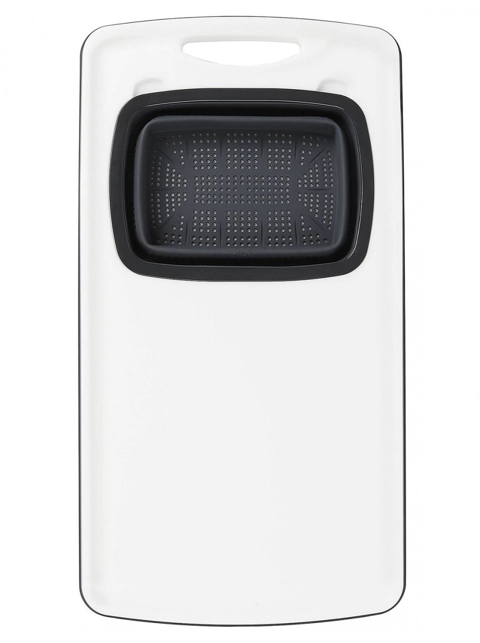 Кухонна дошка на раковину Dexas Over-The-Sink Poly Board 58х32 із прямокутним друшляком сірим (43032-432)