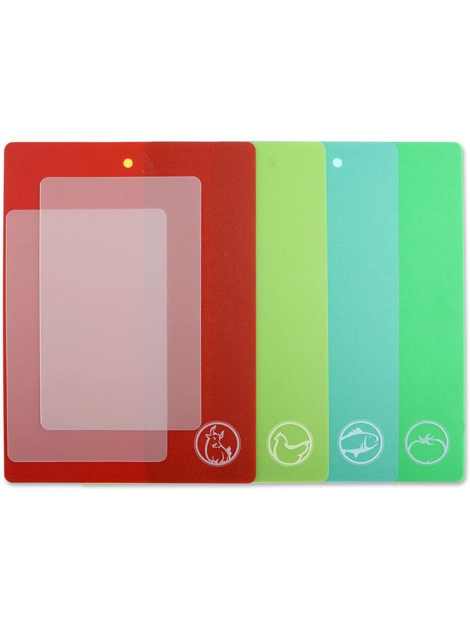 Набір ультратонких дошок для сервірування та нарізки Dexas Chopmats 6шт Чопматс 38х28/28х20 (6106PK)