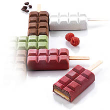 Набір форм для морозива з підносом ШОКОЛАД Silikomart (GEL02)