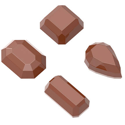 Форма для шоколаду полікарбонатна Діаманти 2х5 г Chocolate World (1632 CW), фото 1