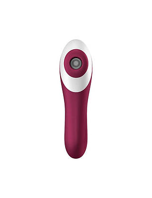 Вакуумний кліторальний стимулятор Satisfyer Dual Crush Wine Red, фото 2
