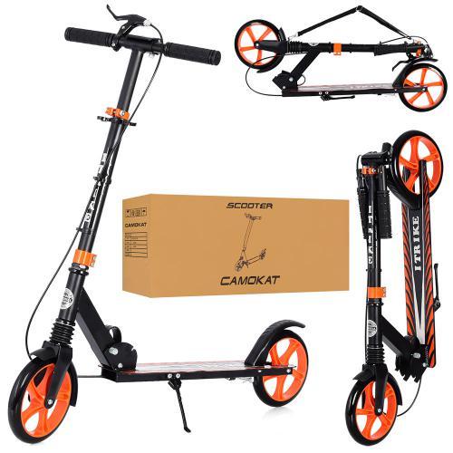 Самокат Двухколесный с Ручным Тормозом SR 2-049 Розовый