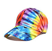 Бейсболка райдужна Кепка в стилі Тай-дай, головний убір