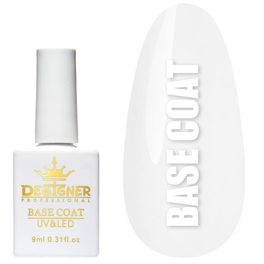 Базове покриття 9 мл. Base Coat Дизайнер для манікюру та педикюру