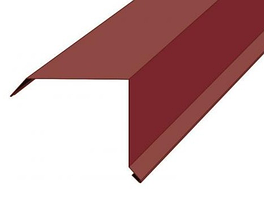 Планка торцева проста глянцева 250 RAL 3005 (вишня)