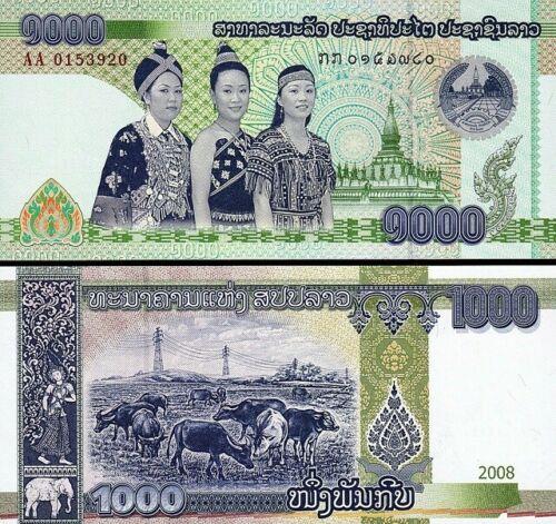 Лаос / Laos 1000 Kip 2008 Pick  UNC