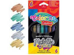 Маркери Colorino Kids металізовані 6 кольорів 6 шт