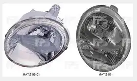 Фара права Daewoo Matiz, Деу Матіз 01-