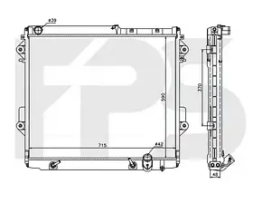Радіатор охолодження Toyota Land Cruiser (08-)