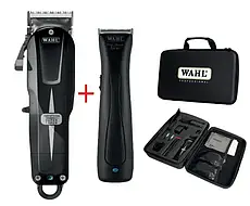 Набір машинок Wahl Cordless Combo Super Taper Cordless Black + Beret Stealth 08592-017