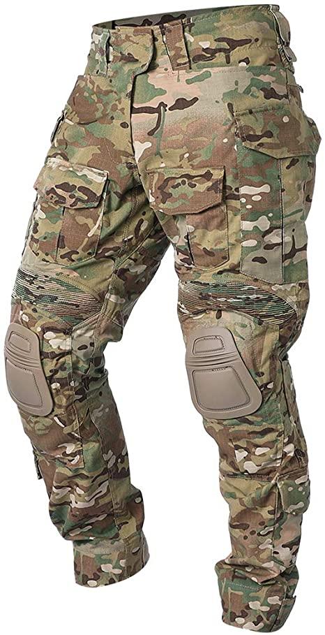 Військові чоловічі штани ЗСУ G3 Combat IDOGEAR тактичні мультикам з знімними наколінниками, водовідштовхувальна тканина, фото 1