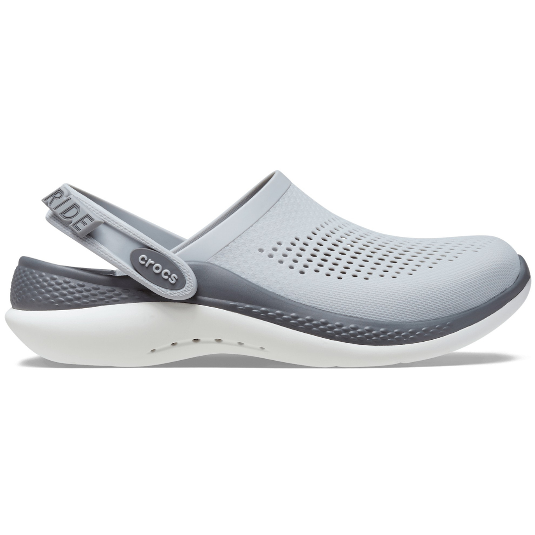 Сабо Crocs LiteRide 360 Clog 38 р 24.3-24.8 см Світло сірі 206708-M6/W8 Light Grey/Slate Grey