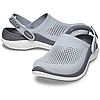 Сабо Crocs LiteRide 360 Clog 38 р 24.3-24.8 см Світло сірі 206708-M6/W8 Light Grey/Slate Grey, фото 4