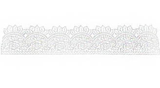 Цукрове прикраса для торта "біле Мереживо" 2