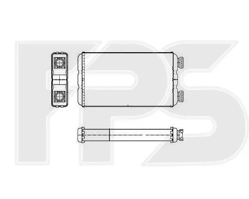Радіатор пічки Renault Master II, Opel Movano (03-09), фото 1