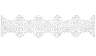 Цукрове прикраса для торта "біле Мереживо" 14