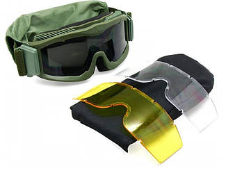 Тактичні окуляри Revision Desert Locust, маска такична 3 скла в комплекті