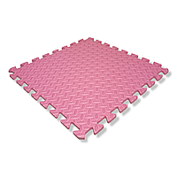 Детский коврик-пазл 500×500×10 мм розовый