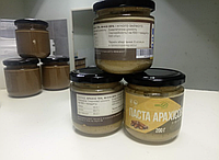 Арахисовая паста без сахара с медом и какао бобами тертыми 200 грамм "Ложка Здоровья"