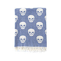 Рушник Lotus Home Pestemal - Skull 90*160 denim денім