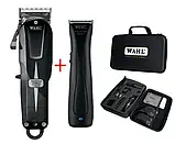Набір машинок Wahl Cordless Combo Super Taper Cordless Black + Beret Stealth 08592-017, фото 2