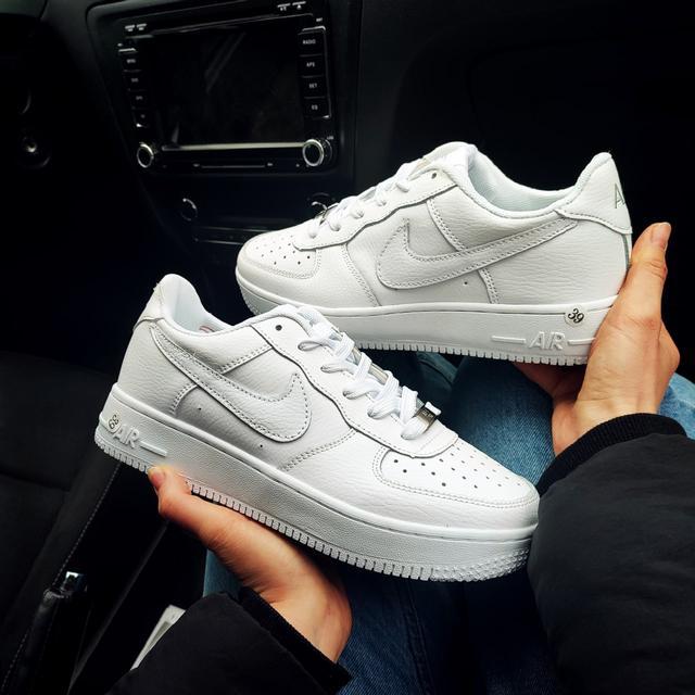 Женские кроссовки Nike Air Force кожаные, кроссовки найк аир форс белые ...