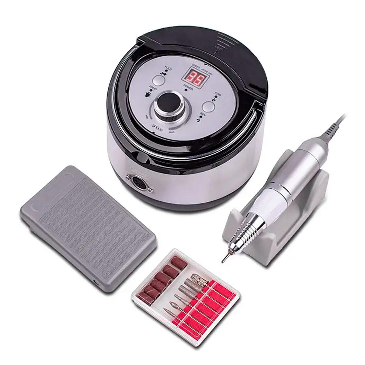 Фрезер для манікюру та педикюру ZS-606 Professional (білий), 35000 об/хв