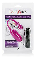 CalExotics — Вагінальна кулька — Recharg Kegel Ball Advanced, колір: малиновий