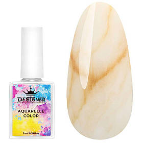 Золоті акварельні краплі №5 (кольорові чорнила) Aquarelle Color Дизайнер для дизайну нігтів, 9 мл.