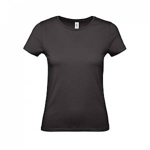 Жіноча футболка чорна B&C #E150