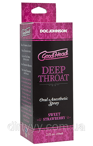 Купити Спрей для мінету - Deep Throat Spray - Sweet Strawberry, 59ml ...