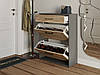 Полиця для взуття на 3 шухляди з ДСП, комод для взуття з шухлядами FT-7, фото 8