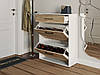Полиця для взуття на 3 шухляди з ДСП, комод для взуття з шухлядами FT-7, фото 10