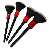 Detail Brush Soft - Набор кистей для детейлинга с мягким ворсом, 4 шт