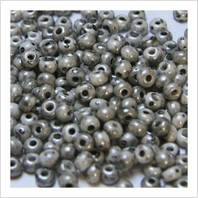 Бісер Peciosa Для біжутерії 4013 / 26249 розмір 4 Мелафір сірий акварель Упаковка 5 грам