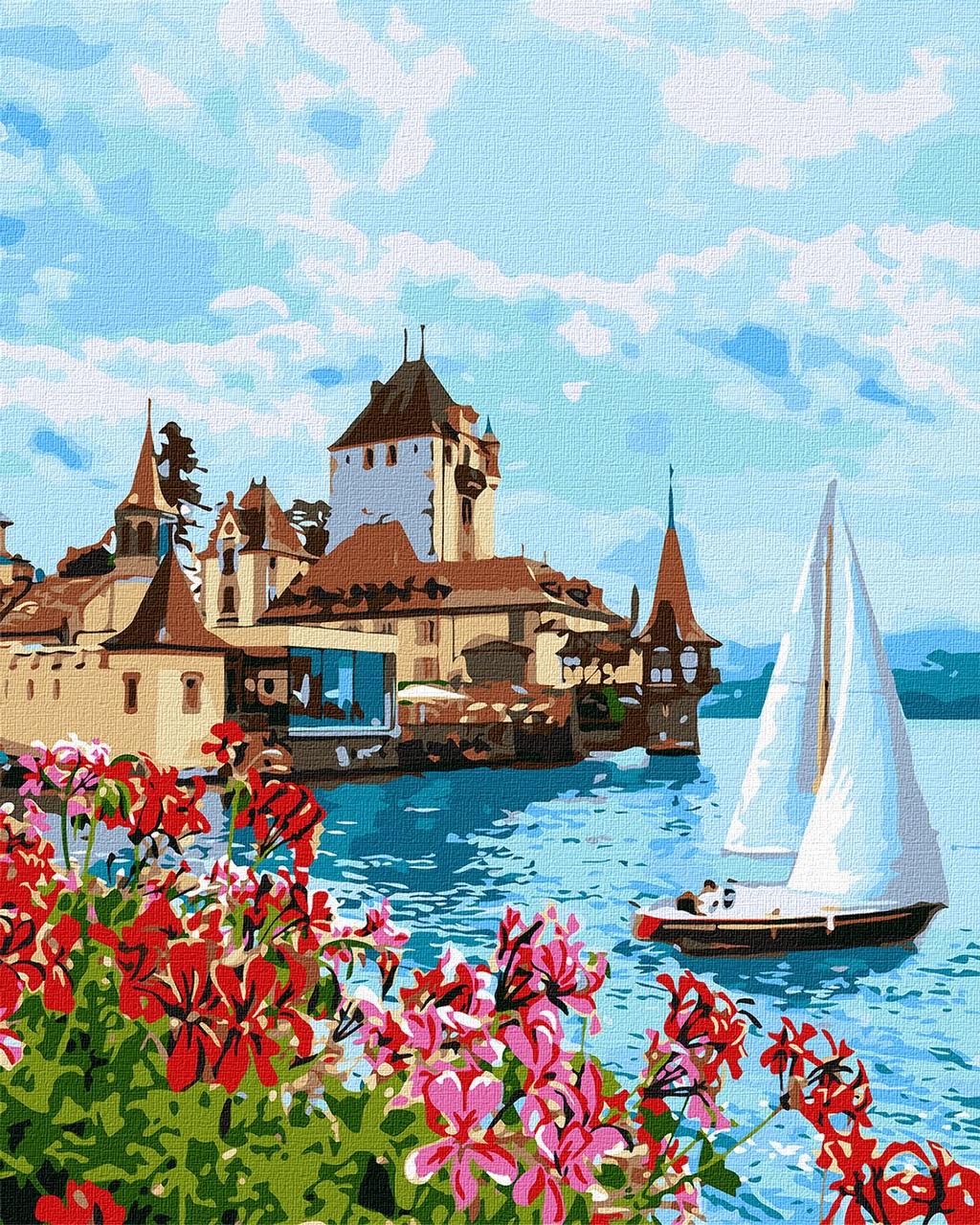 Картина за номерами 40х50 см Яскрава Швейцарія Ідейка. КНО2758