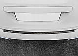 Захисна накладка на задній бампер для Porsche Cayenne 2010-2014, Lift 2014-2017 /чорн.нерж.сталь/, фото 5