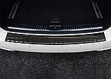 Захисна накладка на задній бампер для Porsche Cayenne 2010-2014, Lift 2014-2017 /чорн.нерж.сталь/, фото 6