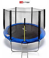Батут ELITON 252 см з сіткою і драбинкою