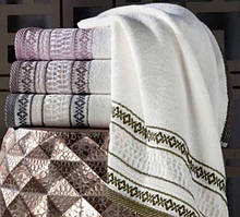 Набір 4 лицьових махрових рушники Pupilla Otantik 50х90см