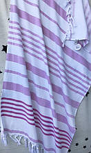 Рушник пляжний Art of Sultana Pink Stripes 90х170см