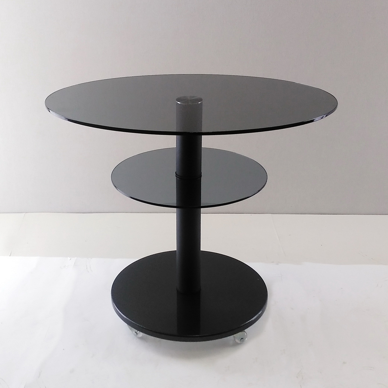 Стіл журнальний овальний Commus Bravo Light 425 O gray-black-blm60