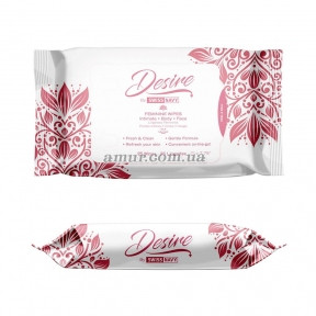 Жіночі очисні серветки для тіла та обличчя Desire by Swiss Navy Feminine Wipes, 25 шт.