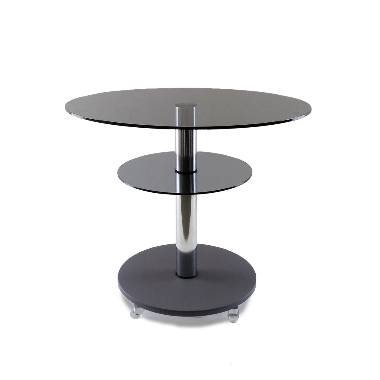 Стіл журнальний овальний Commus Bravo Light 425 O gray-gray-chr60